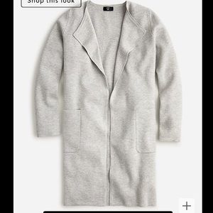 J Crew Juliette collarless sweater-blazer